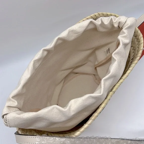 Poolside Mini Ibiza Handwoven Basket Crossbody Bag Coconut - Picture 6 of 16